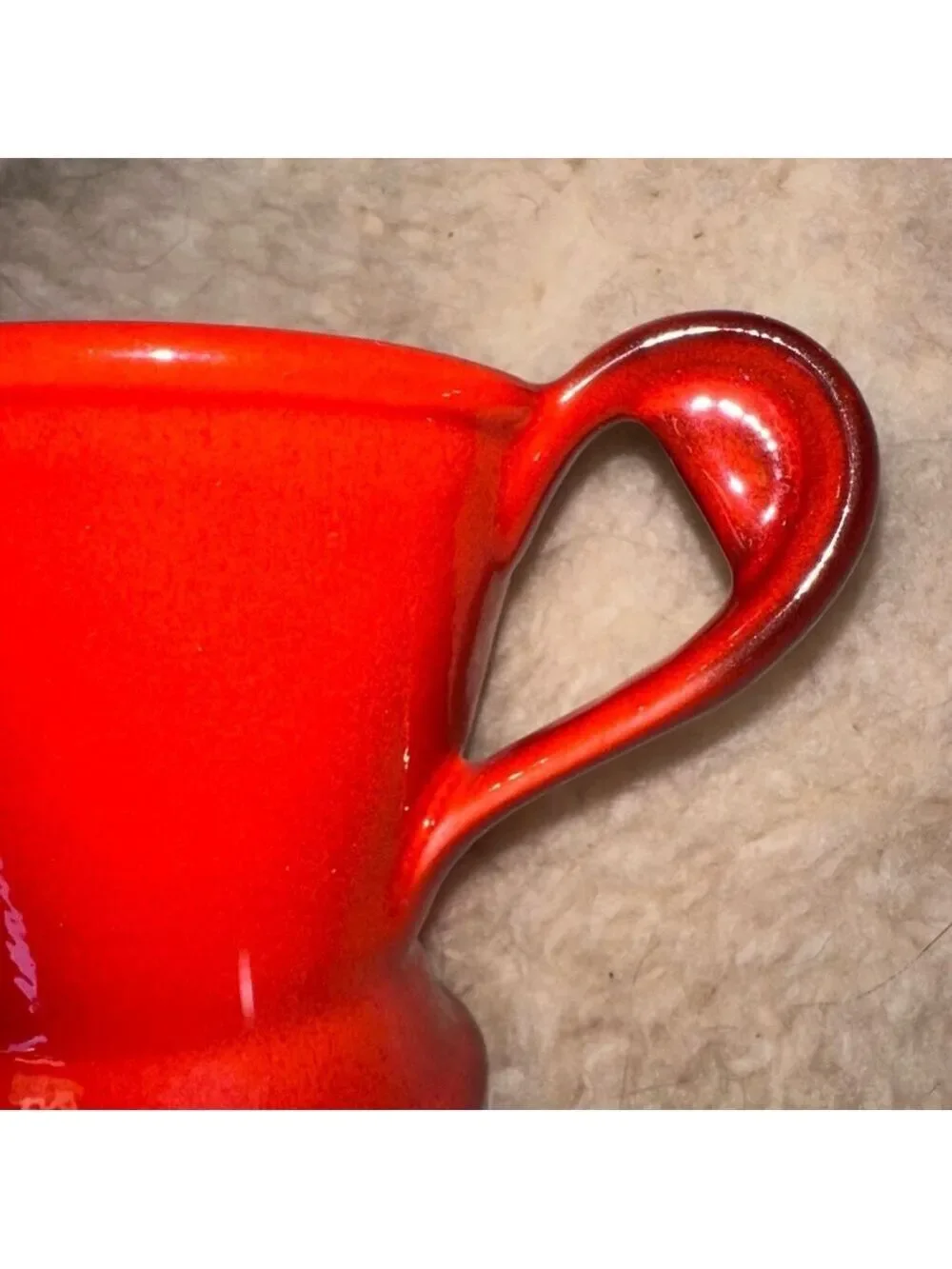 Vintage Metlox Poppytrail Red Rooster Sugar & Creamer Set